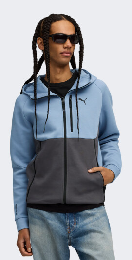 Кофта Puma PUMATECH Full-Zip Hoodie DK - 174615, фото 1 - інтернет-магазин MEGASPORT