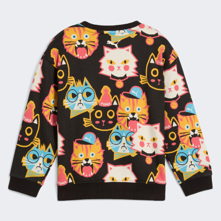 Кофта Puma дитяча MOODY CAT AOP Crew TR PS - 174619, фото 6 - інтернет-магазин MEGASPORT