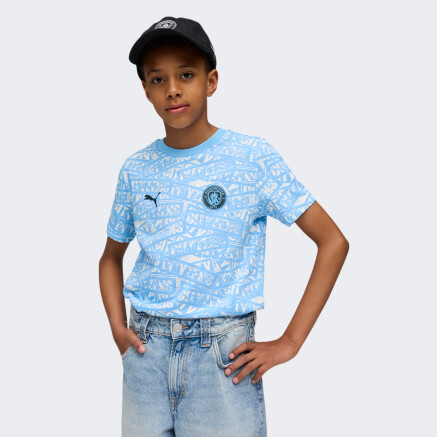 Футболка Puma MCFC FtblCulture Tee AOP Jr - 174627, фото 1 - інтернет-магазин MEGASPORT