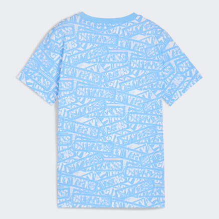 Футболка Puma MCFC FtblCulture Tee AOP Jr - 174627, фото 6 - інтернет-магазин MEGASPORT