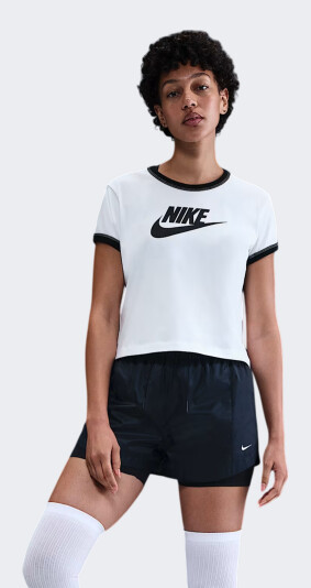 Футболка Nike W NSW SS RINGER TEE VNTG RUN - 174716, фото 1 - інтернет-магазин MEGASPORT