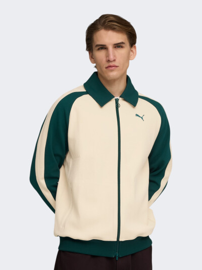 Кофта Puma T7 Relaxed Wing Collar Jacquard Track Jacket DK - 174931, фото 1 - інтернет-магазин MEGASPORT