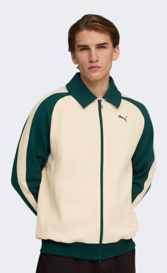 Кофта Puma T7 Relaxed Wing Collar Jacquard Track Jacket DK - 174931, фото 1 - интернет-магазин MEGASPORT
