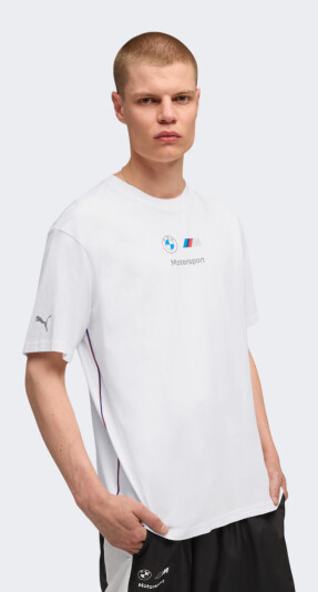 Футболка Puma BMW MMS ESS+ Logo Tee II - 175061, фото 1 - интернет-магазин MEGASPORT
