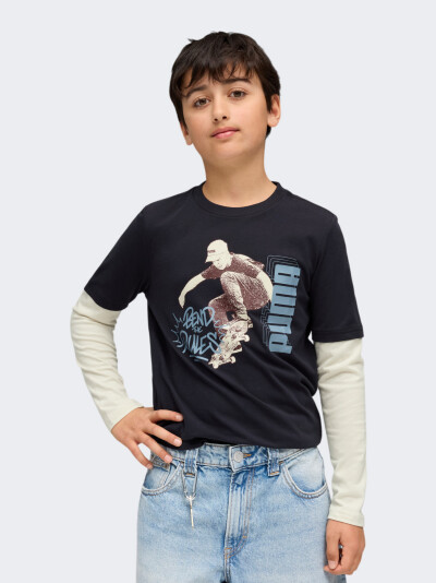 Лонгслів Puma MID90s Layered Longsleeve B - 175083, фото 1 - інтернет-магазин MEGASPORT