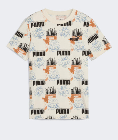 Футболка Puma детская MID90s AOP Tee B - 175082, фото 1 - интернет-магазин MEGASPORT
