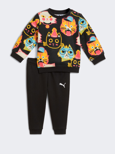 Спортивний костюм Puma MINICATS MOODY CAT AOP Crew Set INF - 175154, фото 1 - інтернет-магазин MEGASPORT