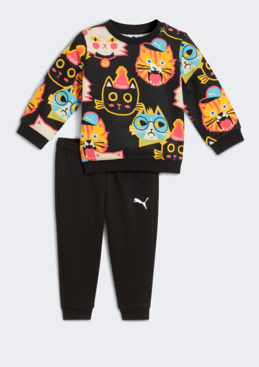 Спортивний костюм дитячий Puma MINICATS MOODY CAT AOP Crew Set INF - 175154, фото 1 - інтернет-магазин MEGASPORT