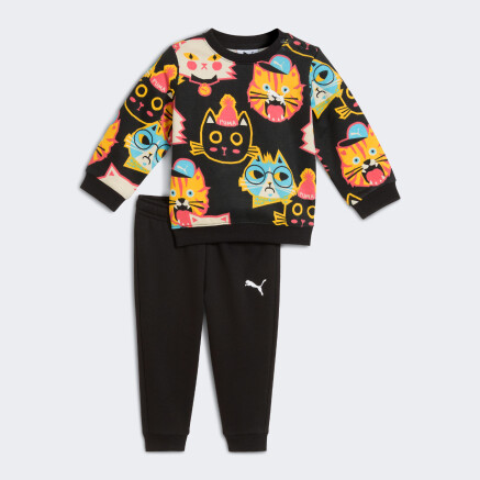 Спортивний костюм Puma MINICATS MOODY CAT AOP Crew Set INF - 175154, фото 1 - інтернет-магазин MEGASPORT