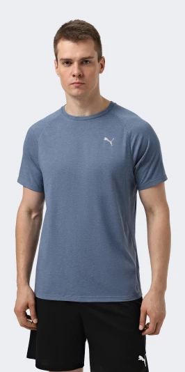 Футболка Puma M RUN VELOCITY TEE (TRI-BLEND) - 174539, фото 1 - интернет-магазин MEGASPORT