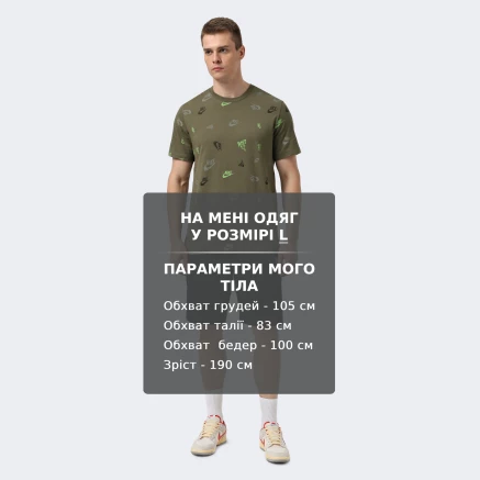 Футболка Nike M NSW TEE 12MO AOP SP25 - 173605, фото 6 - інтернет-магазин MEGASPORT
