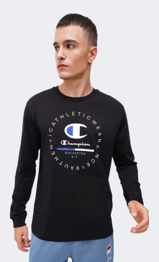 Лонгслів Champion long sleeve crewneck t-shirt - 167425, фото 1 - інтернет-магазин MEGASPORT