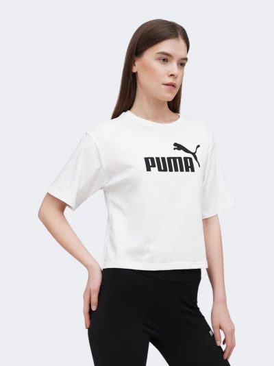 Футболка Puma ESS Cropped No. 1 Logo Relaxed Tee - 171347, фото 1 - інтернет-магазин MEGASPORT