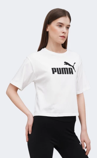 Футболка Puma ESS Cropped No. 1 Logo Relaxed Tee - 171347, фото 1 - інтернет-магазин MEGASPORT