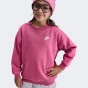 Кофта Nike G NSW CLUB FLC OVRSZD CREW LBR, фото 4 - інтернет магазин MEGASPORT