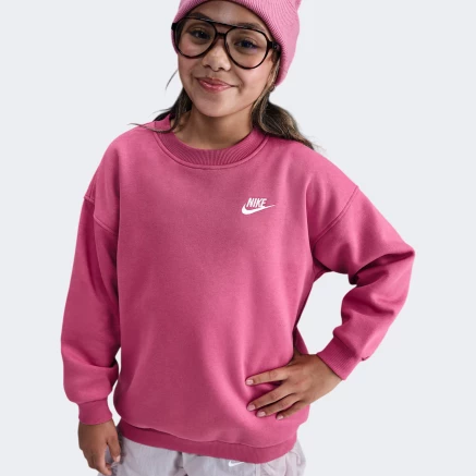 Кофта Nike G NSW CLUB FLC OVRSZD CREW LBR - 175621, фото 4 - інтернет-магазин MEGASPORT