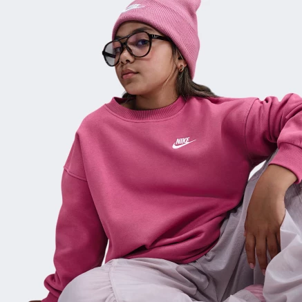Кофта Nike G NSW CLUB FLC OVRSZD CREW LBR - 175621, фото 5 - інтернет-магазин MEGASPORT