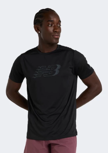 Футболка New Balance Sport Essentials Printed Run T-Shirt - 171933, фото 1 - інтернет-магазин MEGASPORT