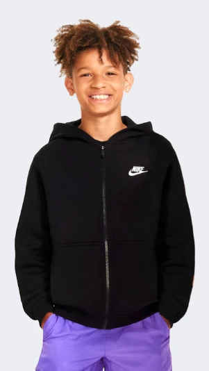 Кофта дитяча Nike K NSW CLUB FLC HD FZ LS LBR - 167308, фото 1 - інтернет-магазин MEGASPORT
