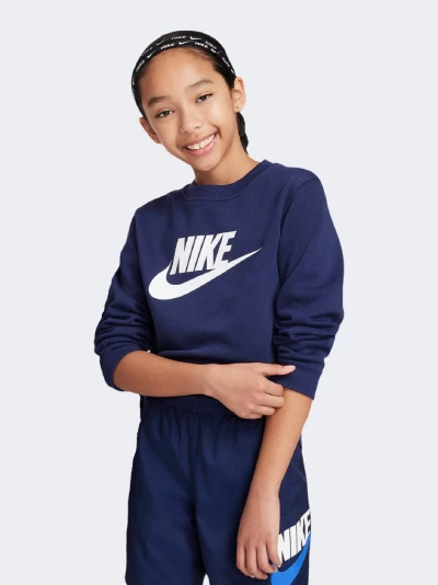 Кофта Nike K NSW CLUB FLC CREW LS HBR - 168627, фото 1 - інтернет-магазин MEGASPORT