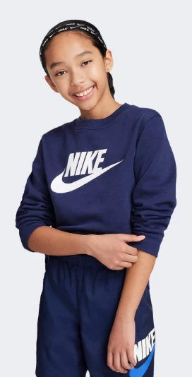 Кофта дитяча Nike K NSW CLUB FLC CREW LS HBR - 168627, фото 1 - інтернет-магазин MEGASPORT