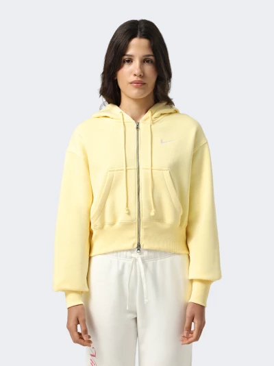 Кофта Nike W NSW PHNX FLC CROP FZ HDY - 175002, фото 1 - інтернет-магазин MEGASPORT
