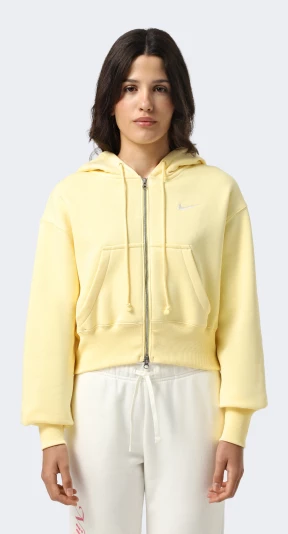 Кофта Nike W NSW PHNX FLC CROP FZ HDY - 175002, фото 1 - інтернет-магазин MEGASPORT