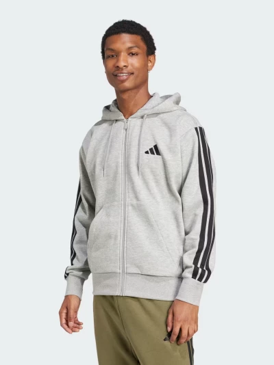 Кофта Adidas M 3S FL FZ HD - 175680, фото 1 - інтернет-магазин MEGASPORT