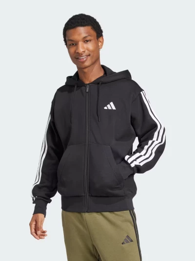 Кофта Adidas M 3S FL FZ HD - 175681, фото 1 - інтернет-магазин MEGASPORT