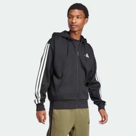 Кофта Adidas M 3S FL FZ HD - 175681, фото 3 - інтернет-магазин MEGASPORT