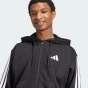 Кофта Adidas M 3S FL FZ HD, фото 4 - інтернет магазин MEGASPORT