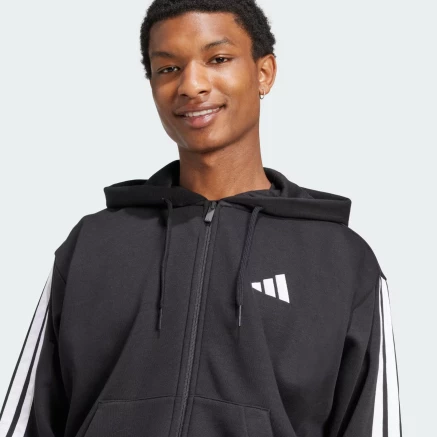 Кофта Adidas M 3S FL FZ HD - 175681, фото 4 - інтернет-магазин MEGASPORT
