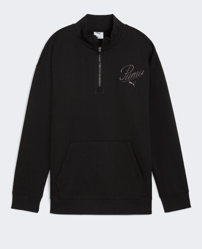 Кофта Puma ESS SCRIPT Relaxed High-Neck Half-Zip Crew FL - 175748, фото 1 - інтернет-магазин MEGASPORT