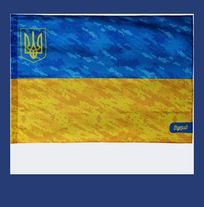 Прапор Тризуб Pixel Flag - 175126, фото 1 - інтернет-магазин MEGASPORT
