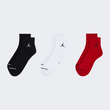 Шкарпетки Jordan U J EVERYDAY CUSH POLY ANKLE 3PR - 144 - 175758, фото 2 - інтернет-магазин MEGASPORT