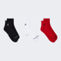 Шкарпетки Jordan U J EVERYDAY CUSH POLY ANKLE 3PR - 144, фото 3 - інтернет магазин MEGASPORT