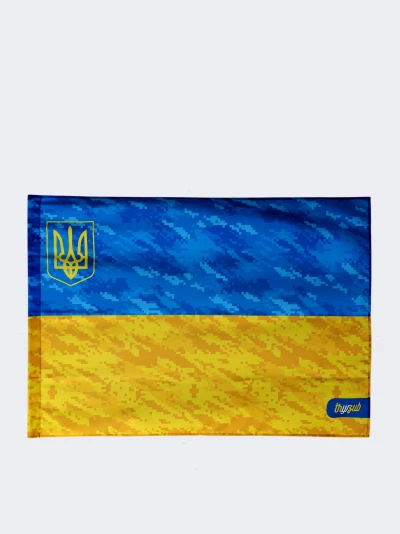 Прапор Тризуб Pixel Flag - 175126, фото 1 - інтернет-магазин MEGASPORT