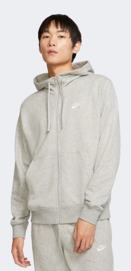 Кофта Nike M NSW CLUB HOODIE FZ FT - 150317, фото 1 - інтернет-магазин MEGASPORT