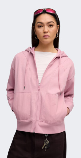 Кофта Puma HER Relaxed Full-Zip Hoodie FL - 175897, фото 1 - інтернет-магазин MEGASPORT