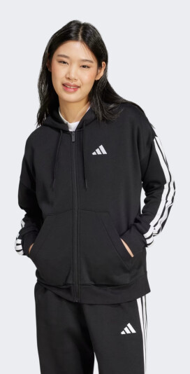 Кофта Adidas W 3S FL FZ HD - 175943, фото 1 - інтернет-магазин MEGASPORT