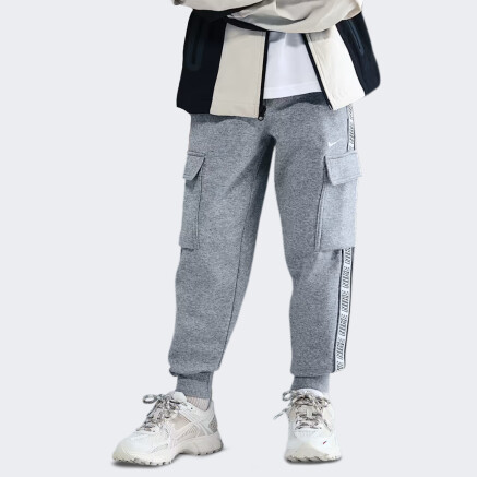 Спортивнi штани Nike K NSW CLUB+ FLC CRGO PNT - 175985, фото 1 - інтернет-магазин MEGASPORT