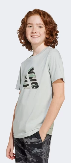 Футболка дитяча Adidas J CAMO LOGO TEE - 173421, фото 1 - інтернет-магазин MEGASPORT
