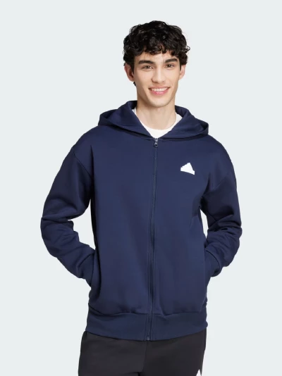 Кофта Adidas M FI DBLKNT FZ - 167856, фото 1 - інтернет-магазин MEGASPORT