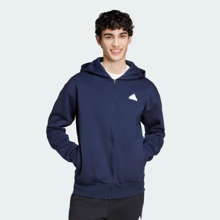 Кофта Adidas M FI DBLKNT FZ - 167856, фото 1 - інтернет-магазин MEGASPORT