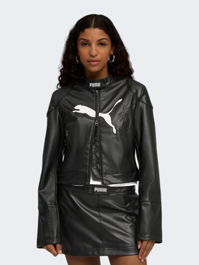 Куртка Puma FUTURE.PUMA.ARCHIVE Pleather Racer Jacket - 176052, фото 1 - інтернет-магазин MEGASPORT