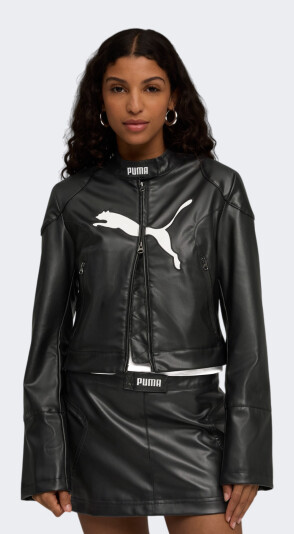 Куртка Puma FUTURE.PUMA.ARCHIVE Pleather Racer Jacket - 176052, фото 1 - інтернет-магазин MEGASPORT