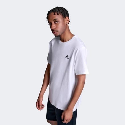 Футболка Converse STANDARD FIT LEFT CHEST STAR CHEV EMB TEE - 175972, фото 4 - інтернет-магазин MEGASPORT