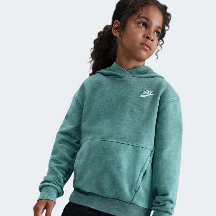 Кофта Nike K NSW WASH PO HOODIE FT - 176125, фото 6 - інтернет-магазин MEGASPORT