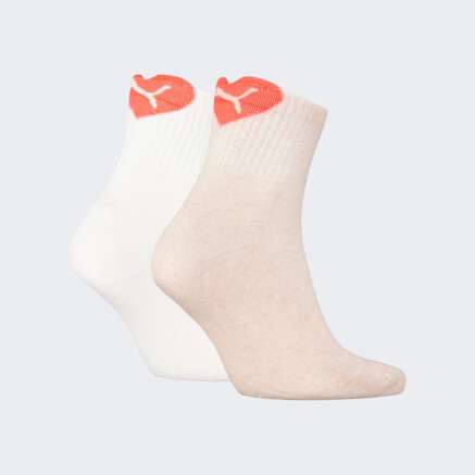 Шкарпетки Puma WOMEN HEART LOGO SHORT CREW 2P - 176245, фото 2 - інтернет-магазин MEGASPORT