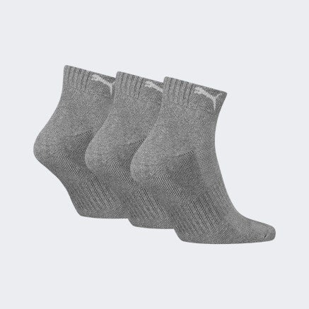 Шкарпетки Puma UNISEX CUSHIONED QUARTER 3P - 176247, фото 2 - інтернет-магазин MEGASPORT